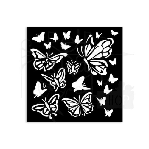 Szablon maska 12x12cm House of Roses Papilon KSTDS34 Stamperia