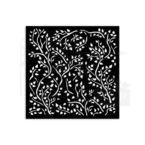 Szablon maska 12x12cm House of Roses Wzór w gałązki KSTDS33 Stamperia
