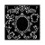 Szablon maska 18x18cm House of Roses Border i ramka KSTDQ121 Stamperia