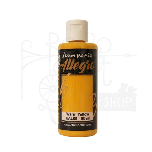 Farba akrylowa Allegro Warm Yellow KAL09 Stamperia