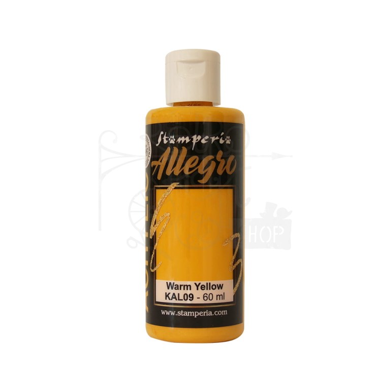 Farba akrylowa Allegro Warm Yellow KAL09 Stamperia