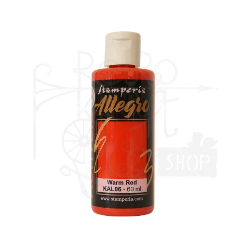 Farba akrylowa Allegro Warm Red KAL06 Stamperia