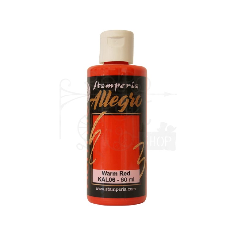 Farba akrylowa Allegro Warm Red KAL06 Stamperia
