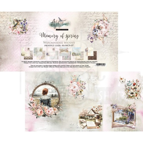 Zestaw papierów do scrapbookingu 30x30 Memory of spring AA-MOS-07 Alchemy of Art