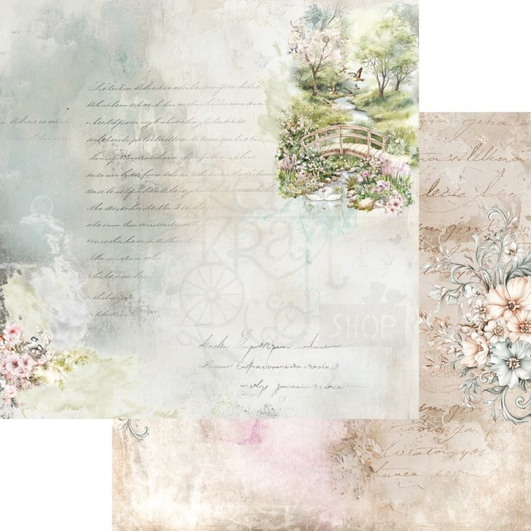 Zestaw papierów do scrapbookingu 20x20 Memory of spring AA-MOS-08 Alchemy of Art