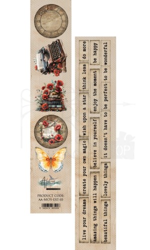 Pasek 5x30 Memory of spring - Napisy AA-MOS-EXT-03 Alchemy of Art