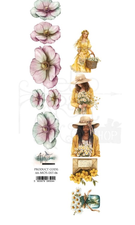 Pasek 5x30 Memory of spring - Kwiaty AA-MOS-EXT-06 Alchemy of Art