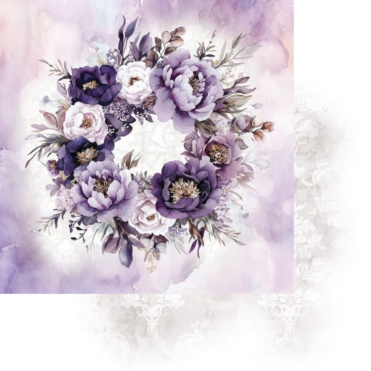 Zestaw papierów do scrapbookingu 20x20 In Purple Color AA-IPC-08 Alchemy of Art