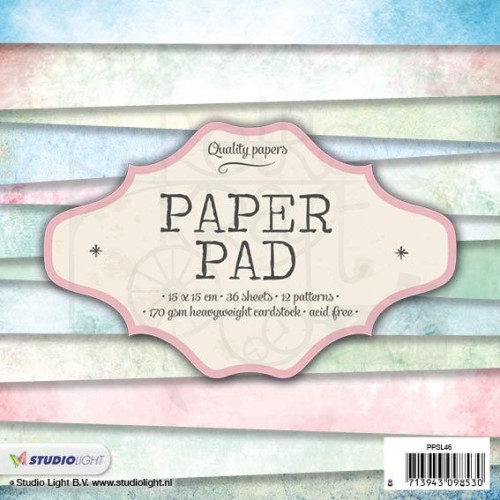 Zestaw papierów 15x15 Quality Papers 36 arkuszy PPSL46 StudioLight