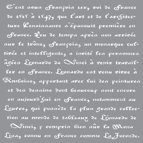 Szablon maska 30x30 Americana Decor Old French Script ADS10 DecoArt
