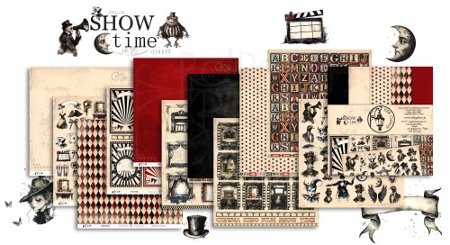 Zestaw papierów do scrapbookingu 30x30 SHOW time UHK Gallery