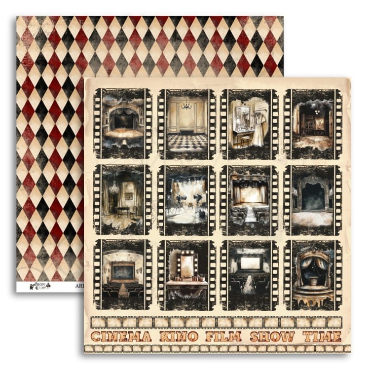 Zestaw papierów do scrapbookingu 30x30 SHOW time UHK Gallery