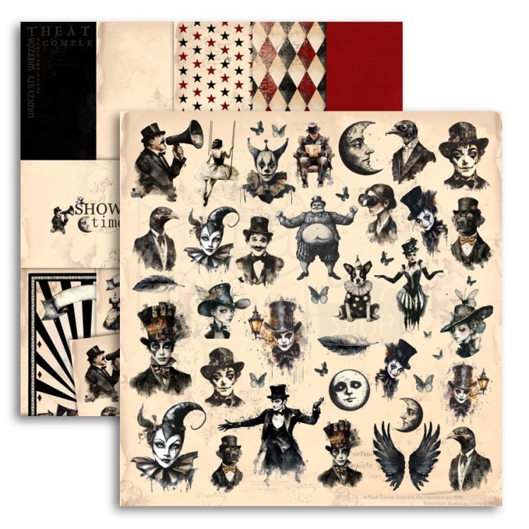 Zestaw papierów do scrapbookingu 30x30 SHOW time UHK Gallery