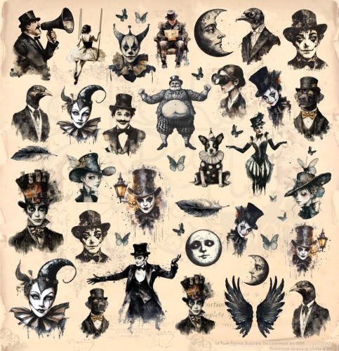 Papier do scrapbookingu 30x30 SHOW time OKŁADKA UHK Gallery