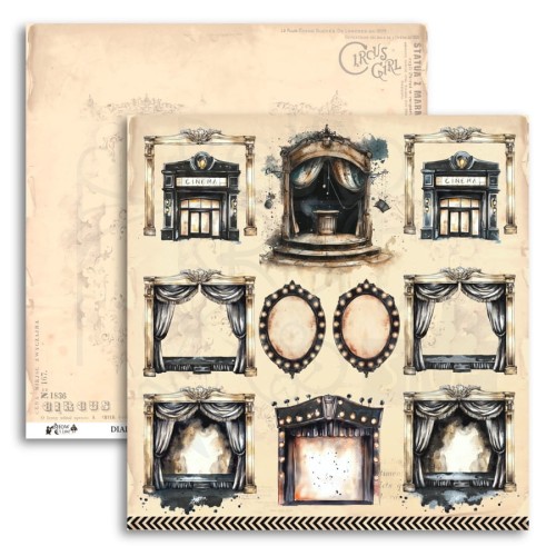 Papier do scrapbookingu 30x30 SHOW time DIALOGUE UHK Gallery
