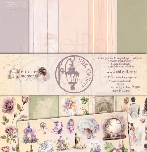 Zestaw papierów do scrapbookingu 30x30 Memories Moments UHK Gallery