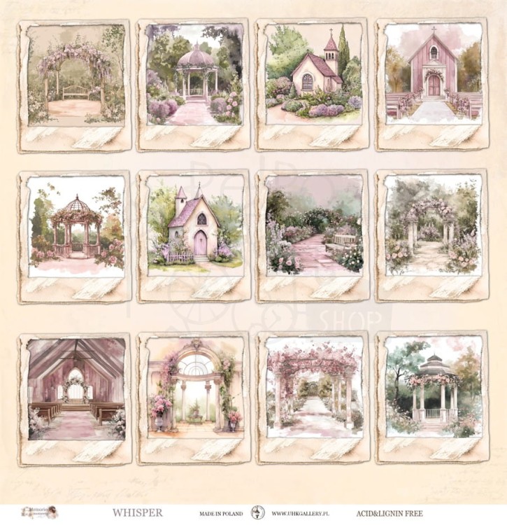 Papier do scrapbookingu 30x30 Memories Moments WHISPER UHK Gallery