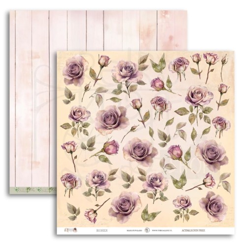 Papier do scrapbookingu 30x30 Memories Moments ROSES UHK Gallery