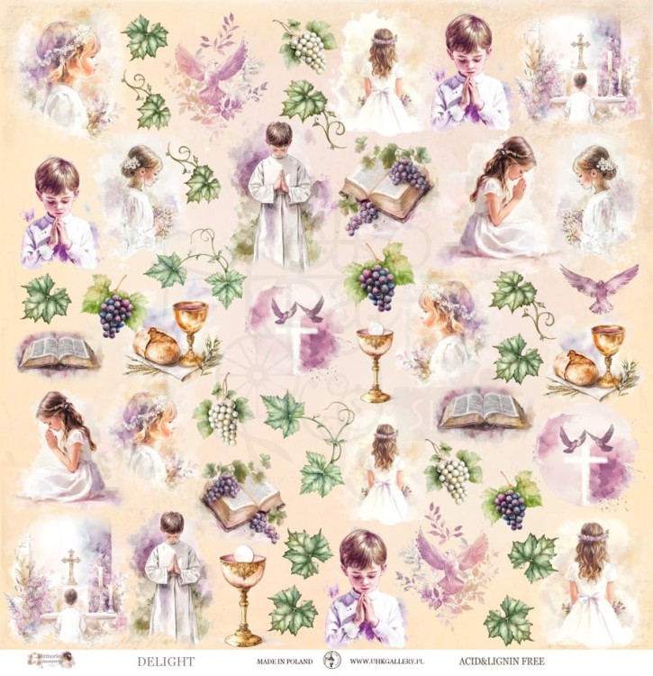 Papier do scrapbookingu 30x30 Memories Moments DELIGHT UHK Gallery