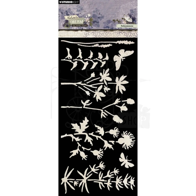 Szablon maska 10.5x21cm Natures Dream 2 Botanicals HE-ND-MASK296 StudioLight
