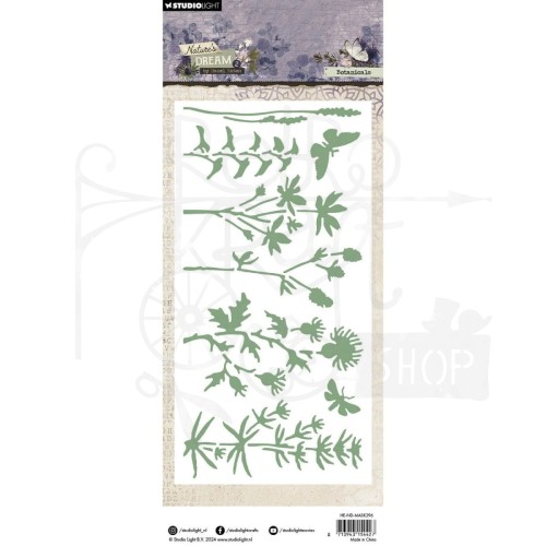 Szablon maska 10.5x21cm Natures Dream 2 Botanicals HE-ND-MASK296 StudioLight