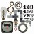 Wykrojnik Tim Holtz Thinlits Industrial 37 elementów 666874 Sizzix