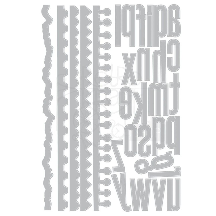 Wykrojnik Tim Holtz Thinlits Edges 31 elementów 666873 Sizzix