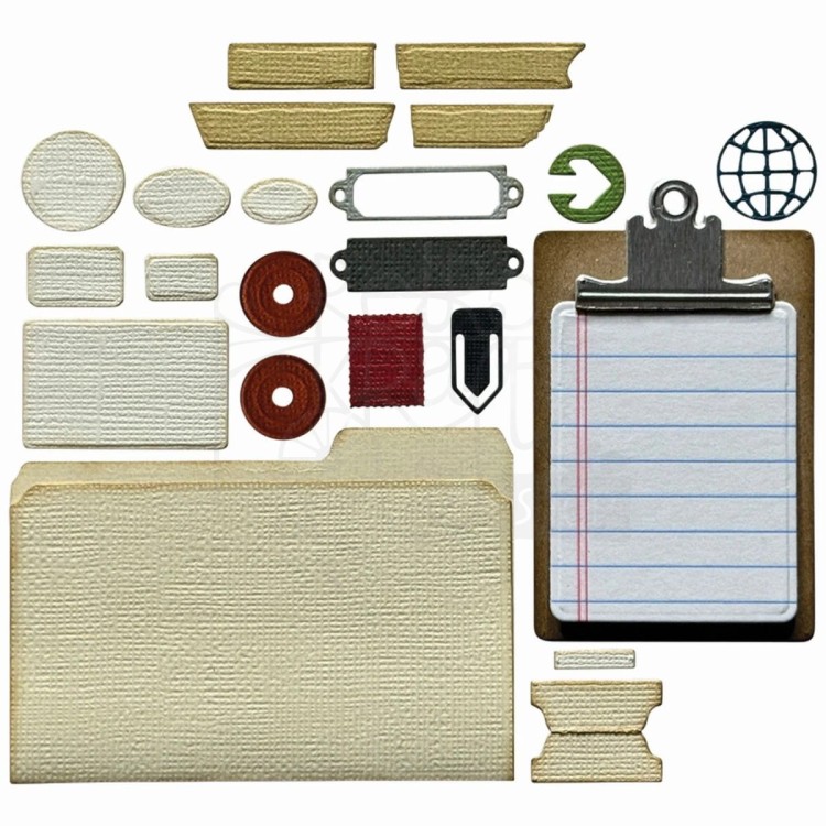 Wykrojnik Tim Holtz Thinlits Noteworthy 24 elementy 666876 Sizzix