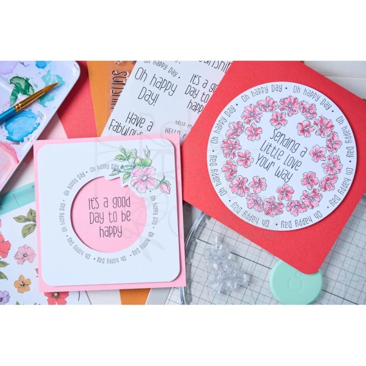 Stempel akrylowy Wildflower Botanicals 13 elementów 666870 Sizzix