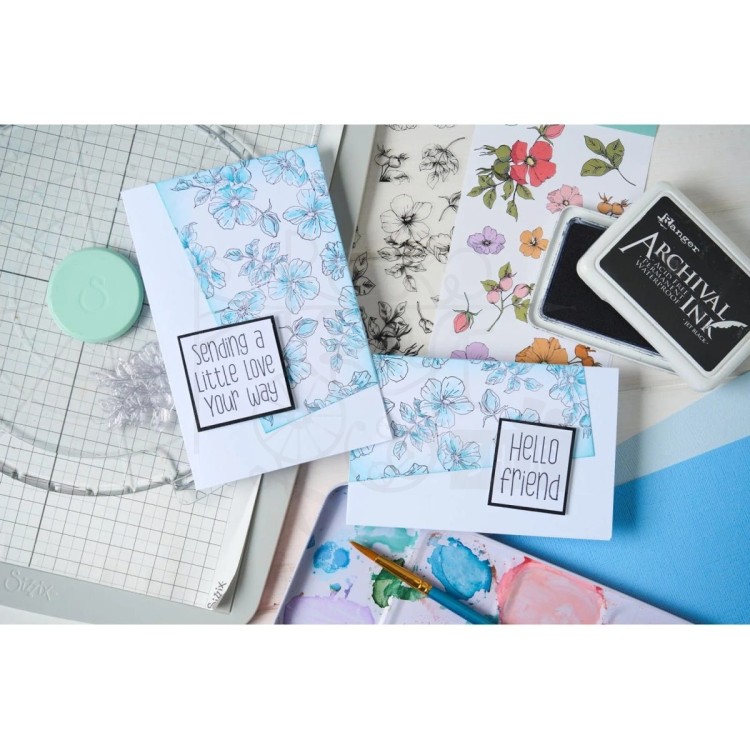 Stempel akrylowy Wildflower Botanicals 13 elementów 666870 Sizzix