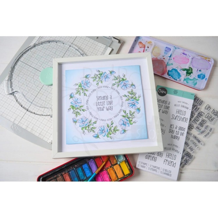 Stempel akrylowy Wildflower Botanicals 13 elementów 666870 Sizzix