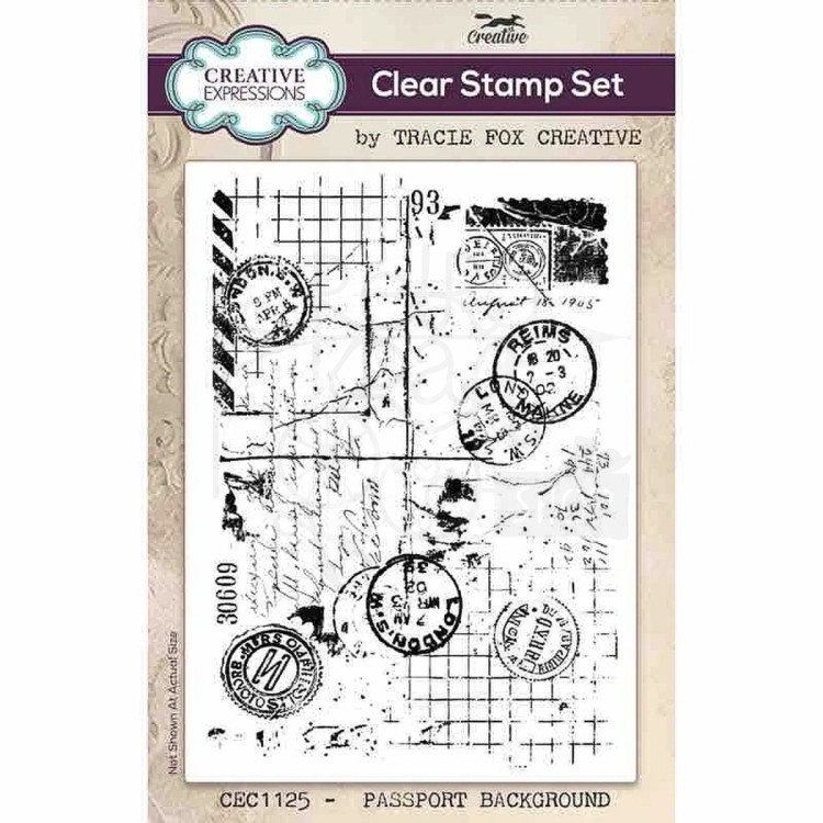 Stempel akrylowy Passport Background CEC1125 Creative Expressions