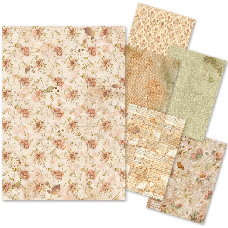 Zestaw papierów Tissue Paper A4 Journey of Love HA008 Ciao Bella