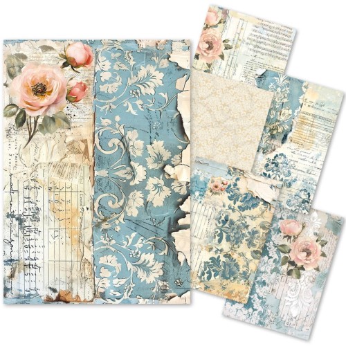 Zestaw papierów Tissue Paper A4 French Blue HA006 Ciao Bella