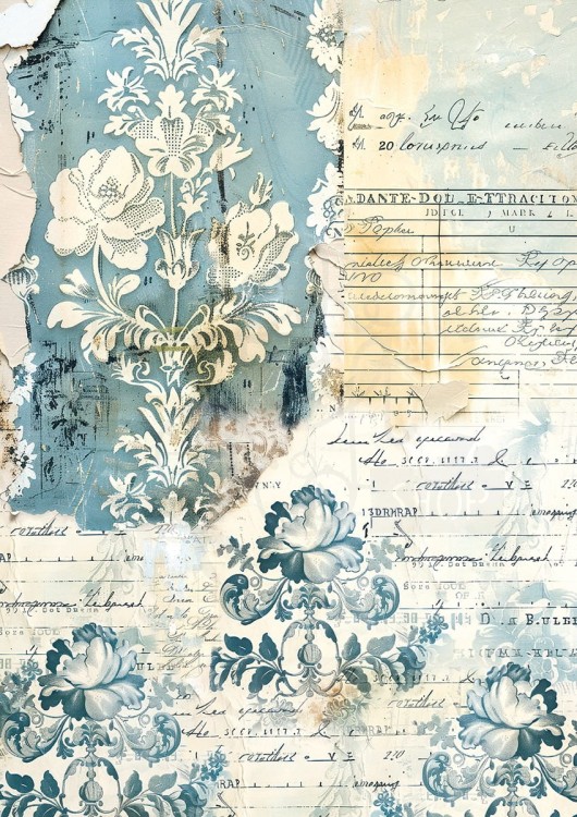 Zestaw papierów Tissue Paper A4 French Blue HA006 Ciao Bella