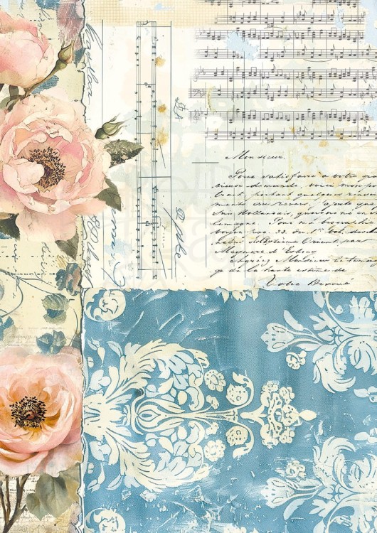 Zestaw papierów Tissue Paper A4 French Blue HA006 Ciao Bella