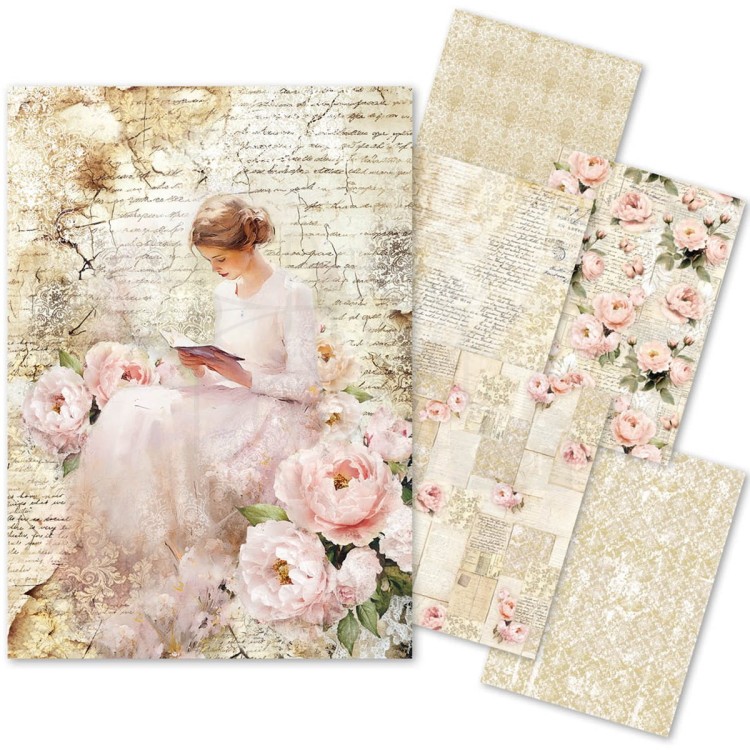 Zestaw papierów Tissue Paper A4 Timeless Love HA002 Ciao Bella