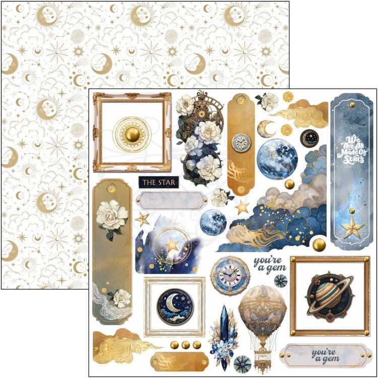 Zestaw papierów do scrapbookingu 15x15 Celestial CBQE087 Ciao Bella
