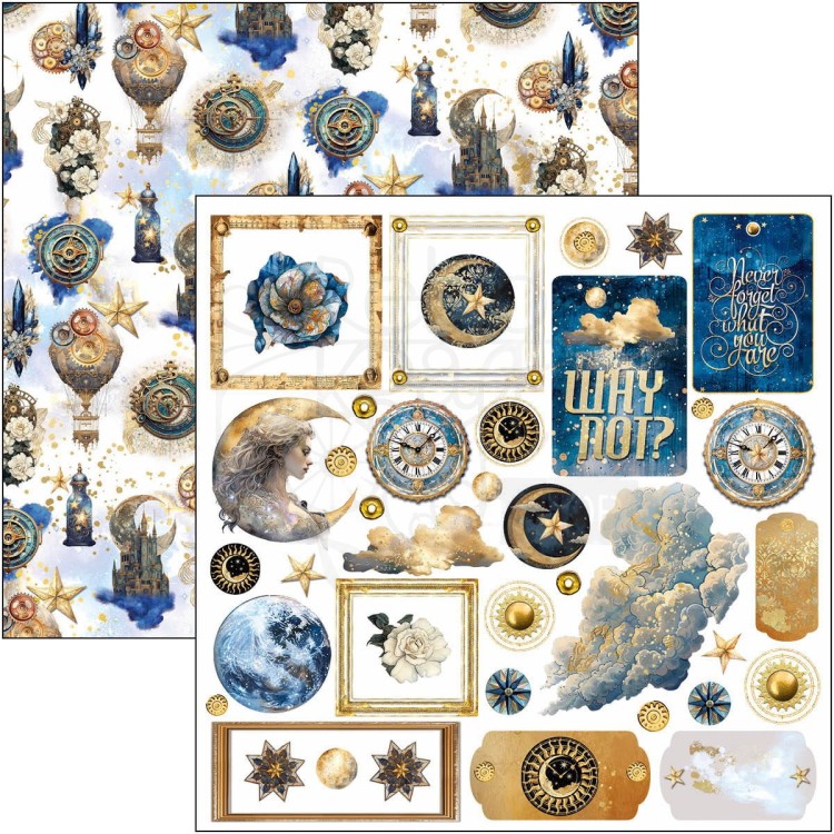 Zestaw papierów do scrapbookingu 15x15 Celestial CBQE087 Ciao Bella