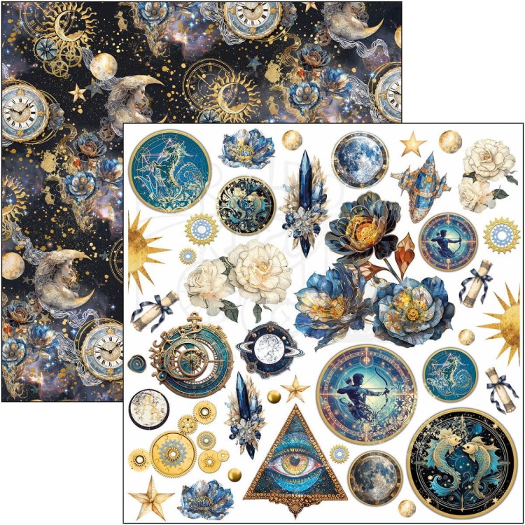 Zestaw papierów do scrapbookingu 15x15 Celestial CBQE087 Ciao Bella