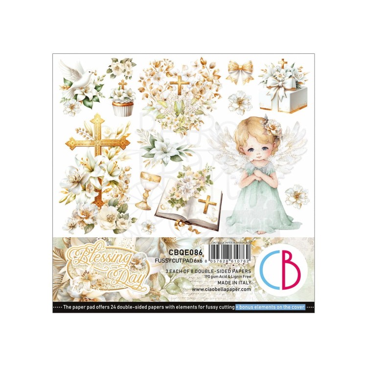 Zestaw papierów do scrapbookingu 15x15 Blessing Day CBQE086 Ciao Bella