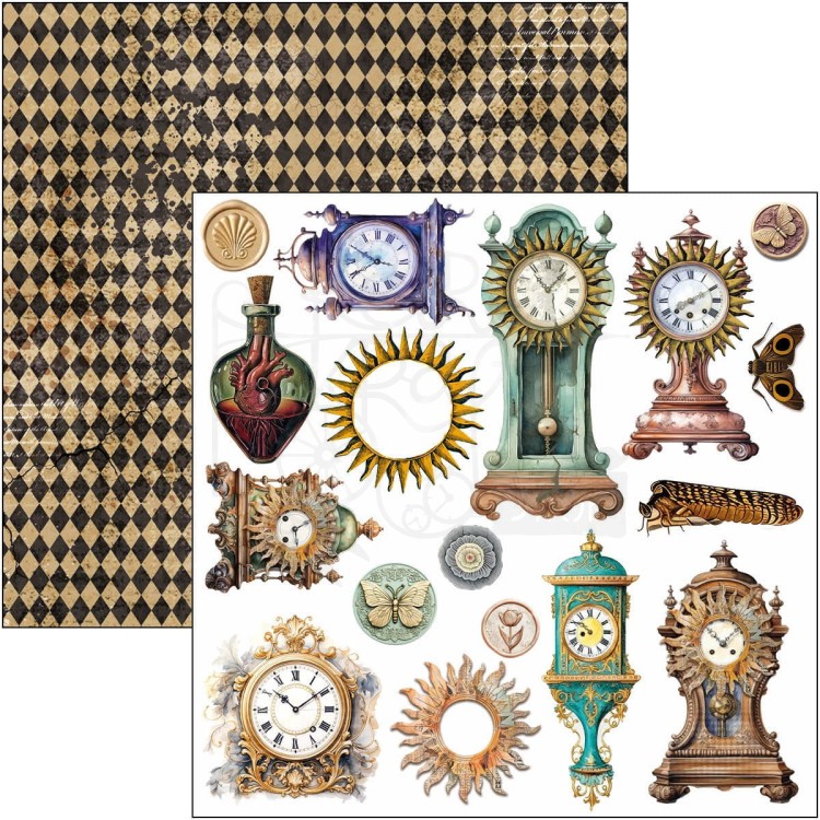 Zestaw papierów do scrapbookingu 15x15 Cabinet of Curiosites CBQE085 Ciao Bella