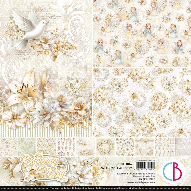 Zestaw papierów do scrapbookingu 30x30 Blessing Day CBT086 Ciao Bella