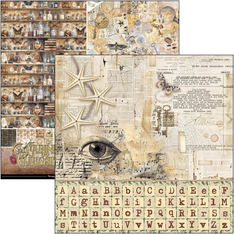 Zestaw papierów do scrapbookingu 30x30 Cabinet of Curiosites CBT085 Ciao Bella