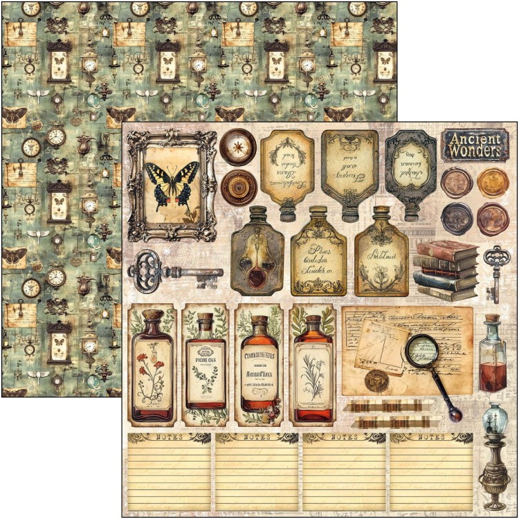 Zestaw papierów do scrapbookingu 30x30 Cabinet of Curiosites CBT085 Ciao Bella