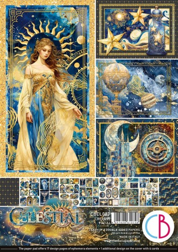 Zestaw papierów do scrapbookingu A4 Celestial CBCL087 Ciao Bella