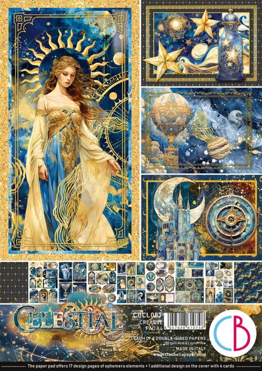 Zestaw papierów do scrapbookingu A4 Celestial CBCL087 Ciao Bella