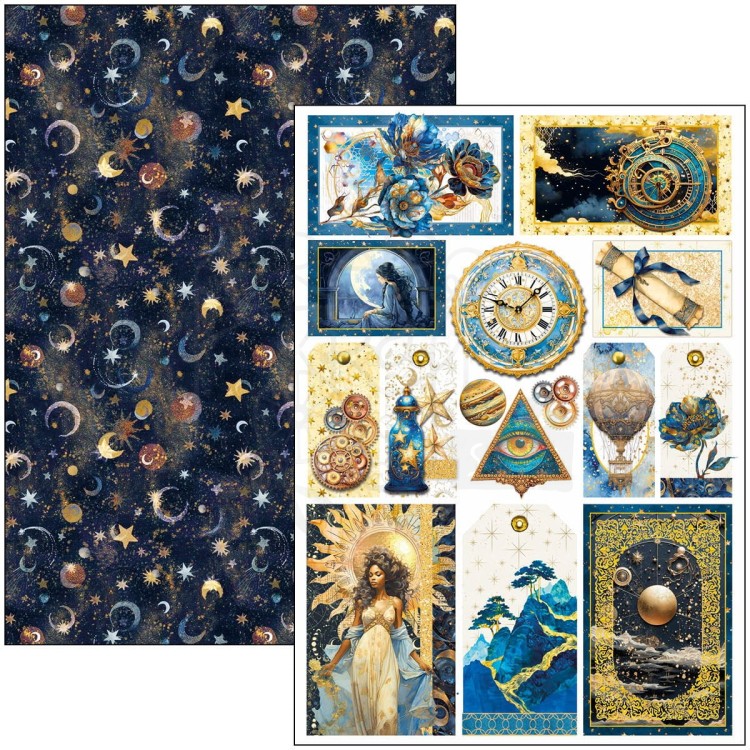 Zestaw papierów do scrapbookingu A4 Celestial CBCL087 Ciao Bella