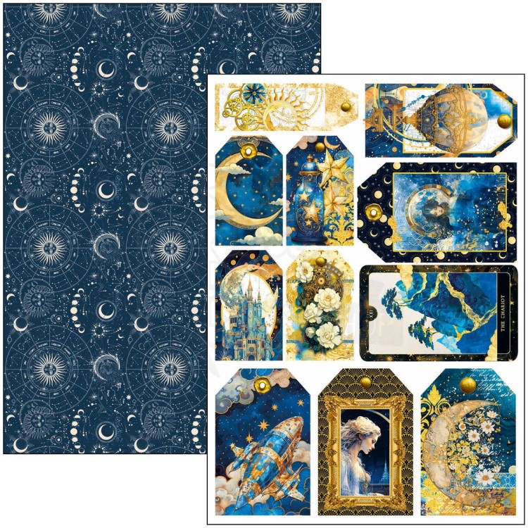 Zestaw papierów do scrapbookingu A4 Celestial CBCL087 Ciao Bella