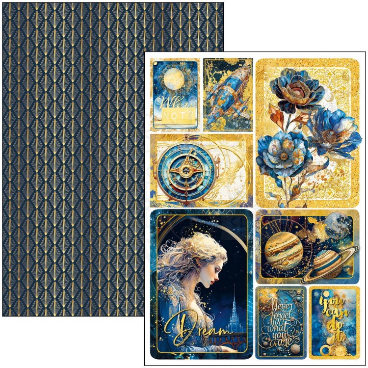 Zestaw papierów do scrapbookingu A4 Celestial CBCL087 Ciao Bella